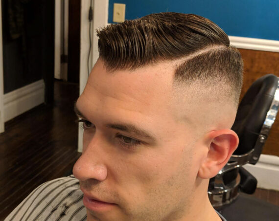 High Fade with Crew Cut